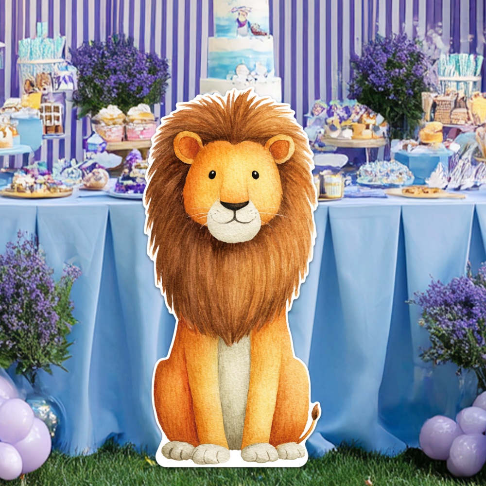 Photo Booth Prop - Dierenfiguur van karton, 2D platte staande