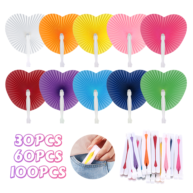 Wedding Supply List - 30-100 Stuks Veelkleurige Vouwpapier Fan voor