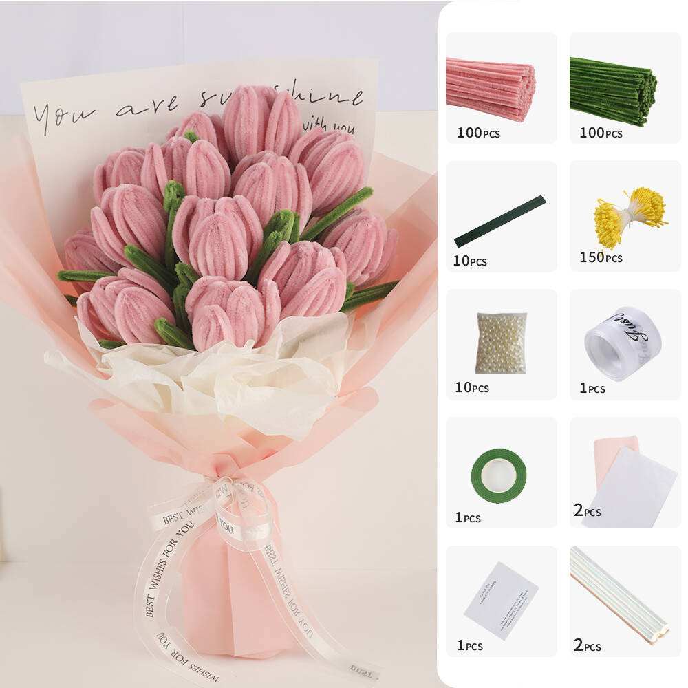 Papercraft Supply Ribbon - 200 stuks pijpreinigers knutselbenodigdheden met 10