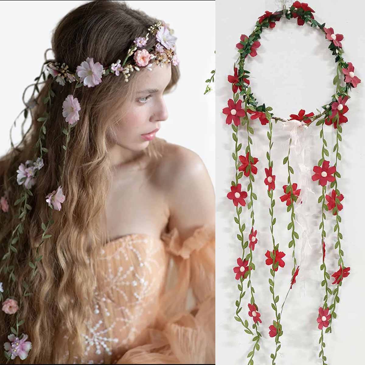 Wedding Supply Store - Boheemse rotan bloem wijnstokken kroon hoofdband