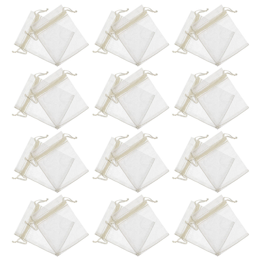 Wedding Supply In Bulk - 100 stuks transparante organza zakjes met
