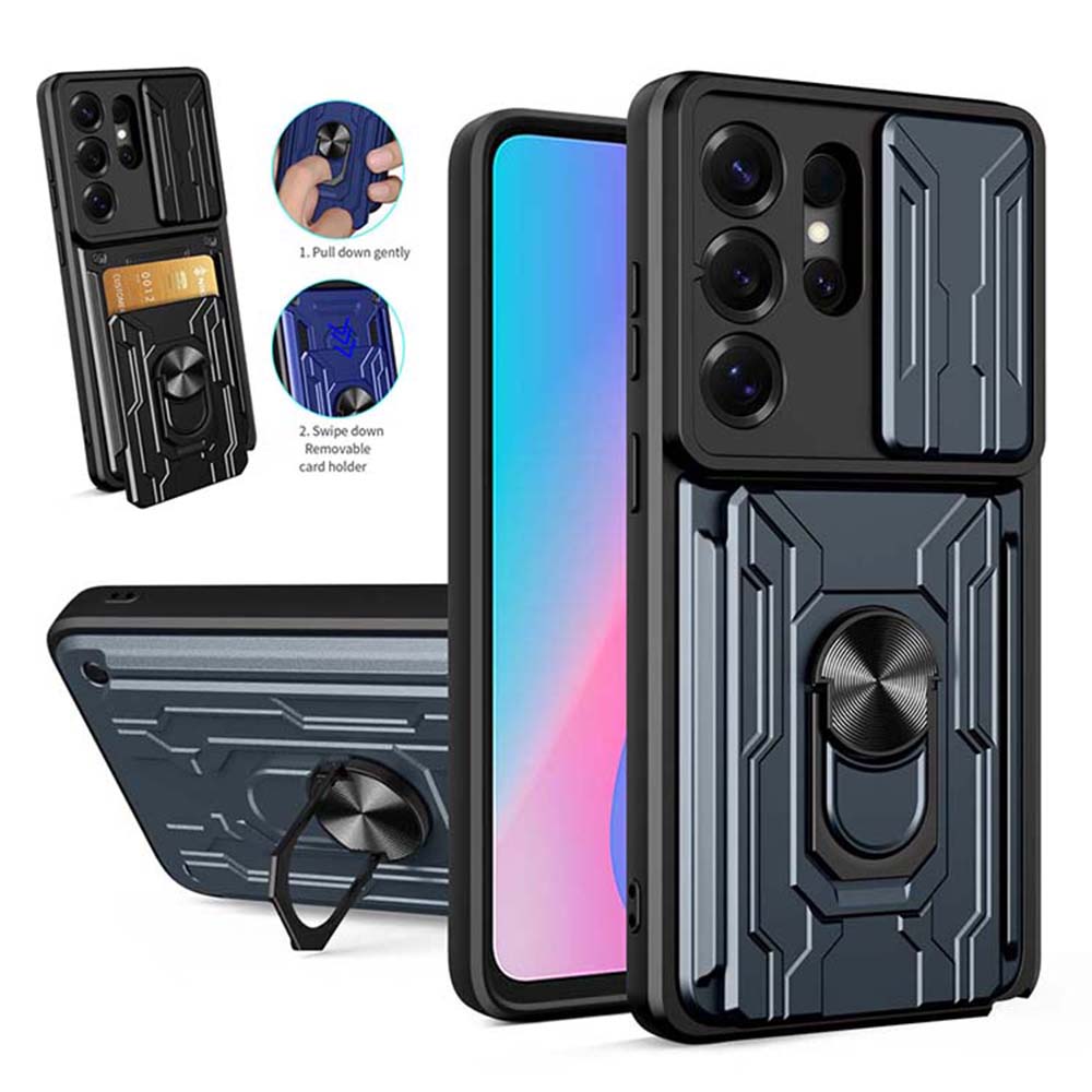 Place Card Holder - Heavy Duty Armor Case voor Samsung