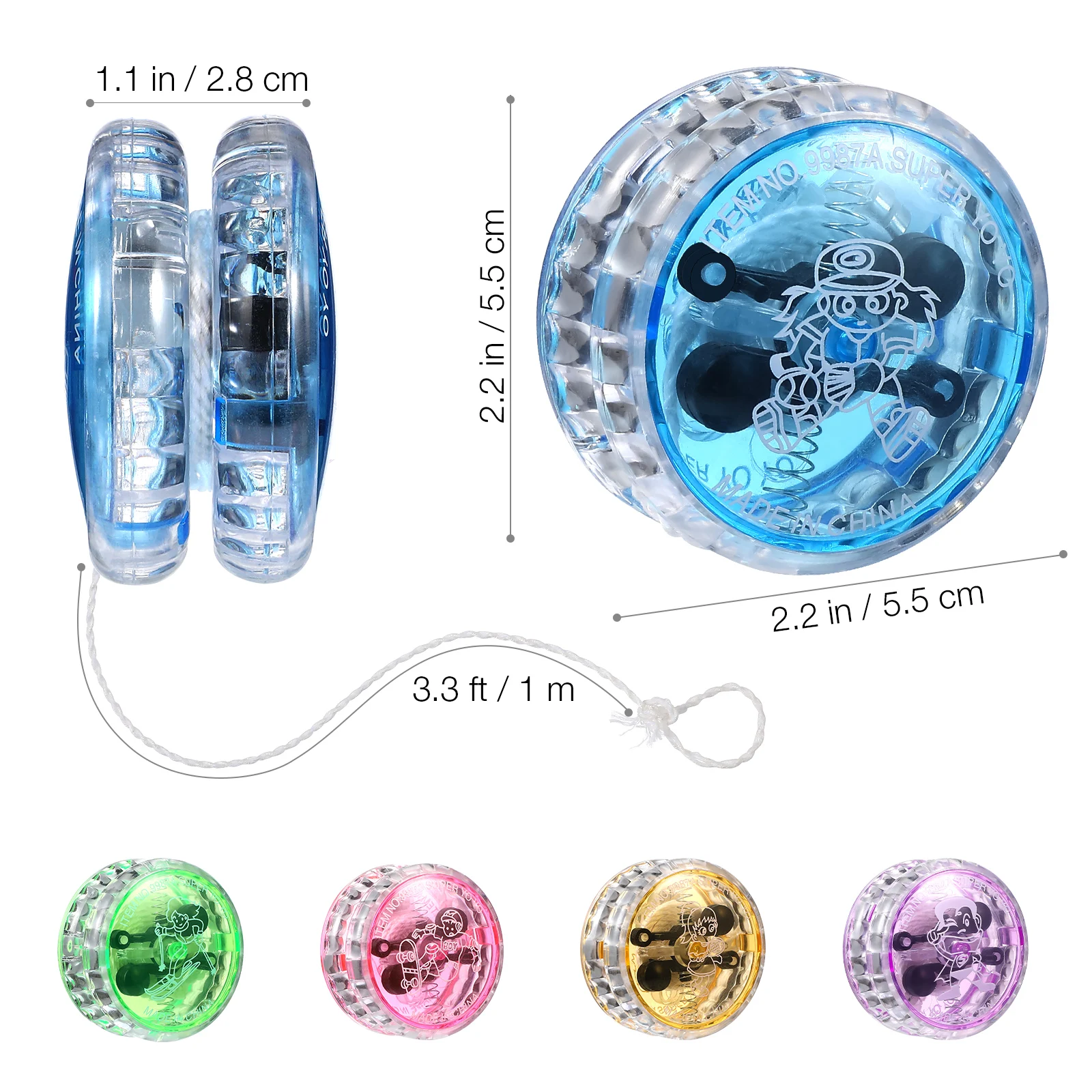 3/10 stuks LED Glow Fun Yo-Yo  - Wedding Supply List recensie en prijs
