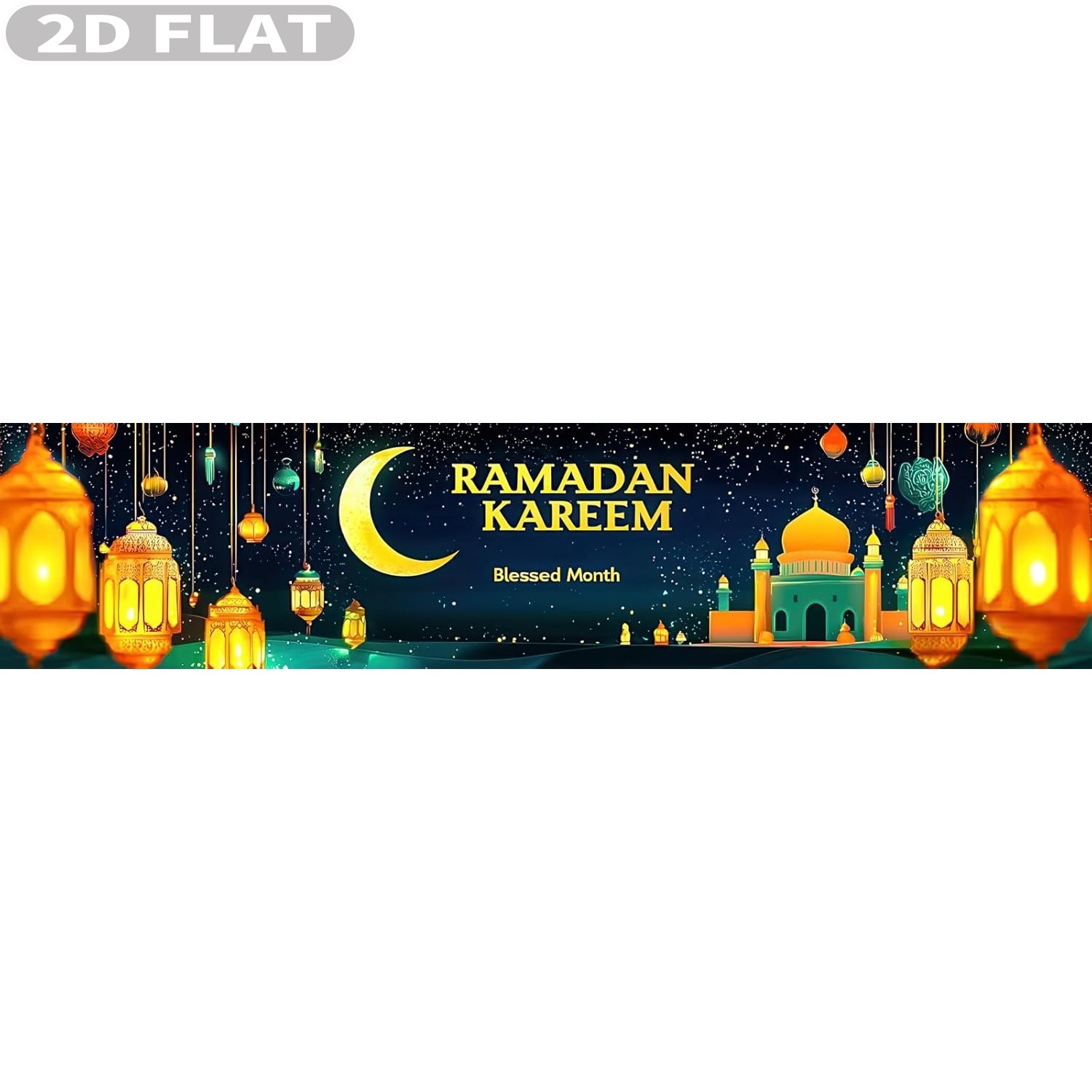 2D PLATTE 1pc Ramadan Eid Muba - Photo Booth Prop recensie en prijs
