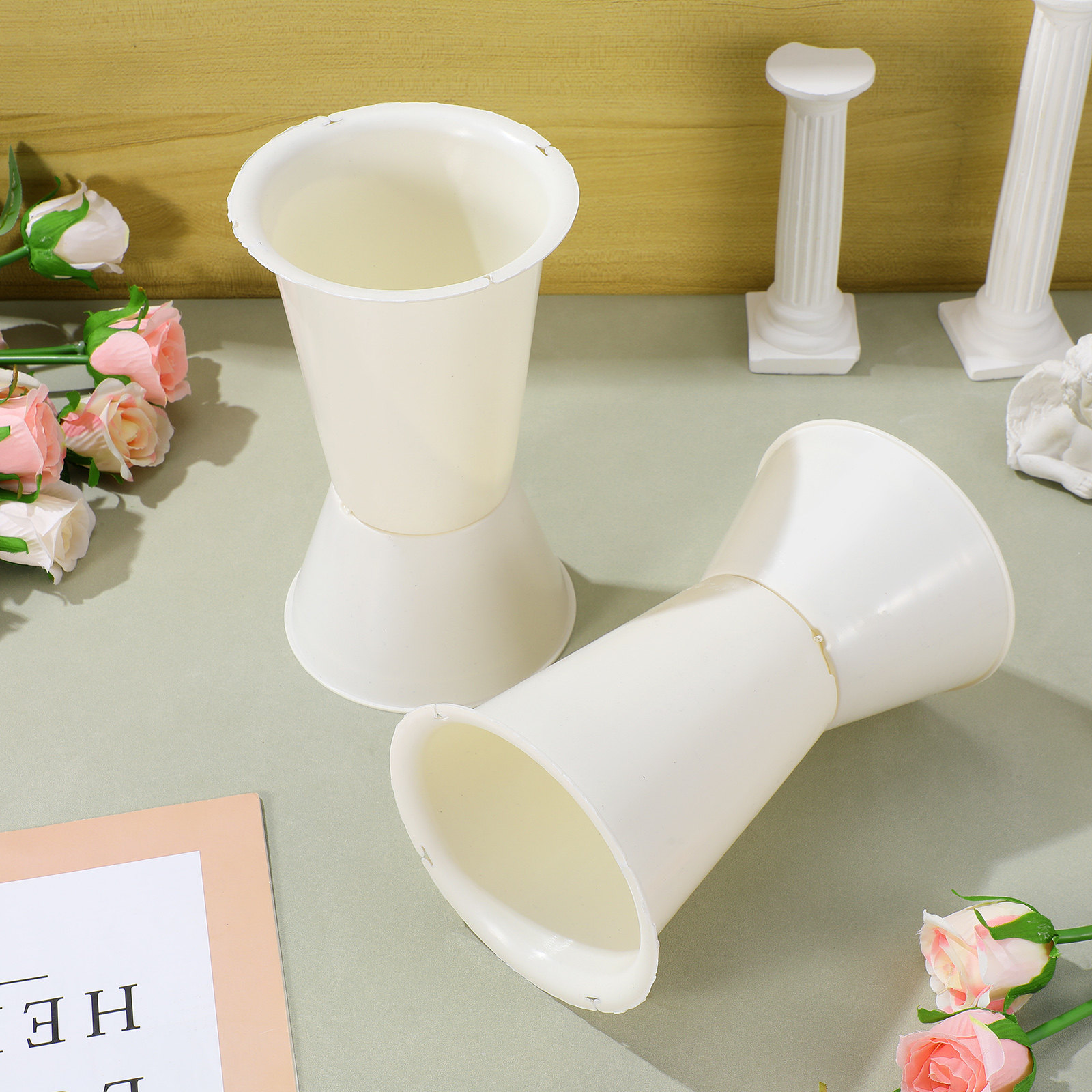 5-delige boekethouder van plas - Wedding Floral Supply recensie en prijs