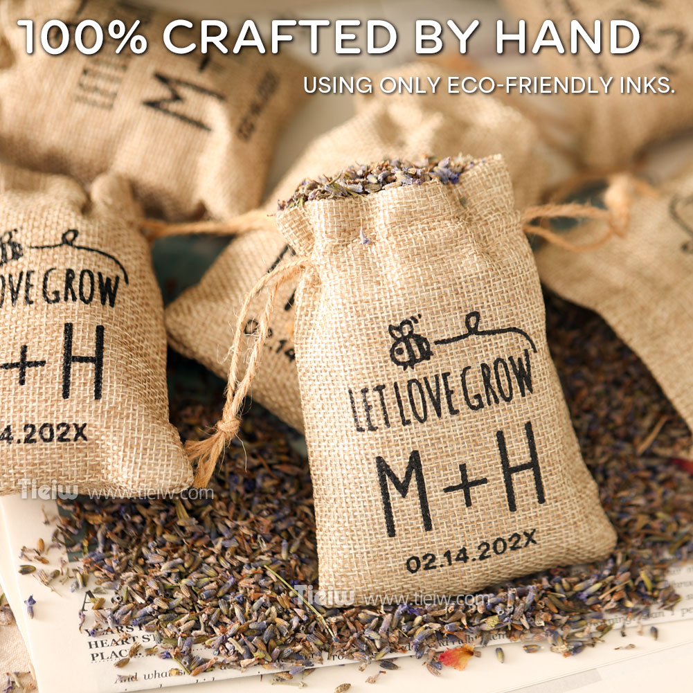 25PCS-gepersonaliseerde jute b - Wedding Supply List recensie en prijs
