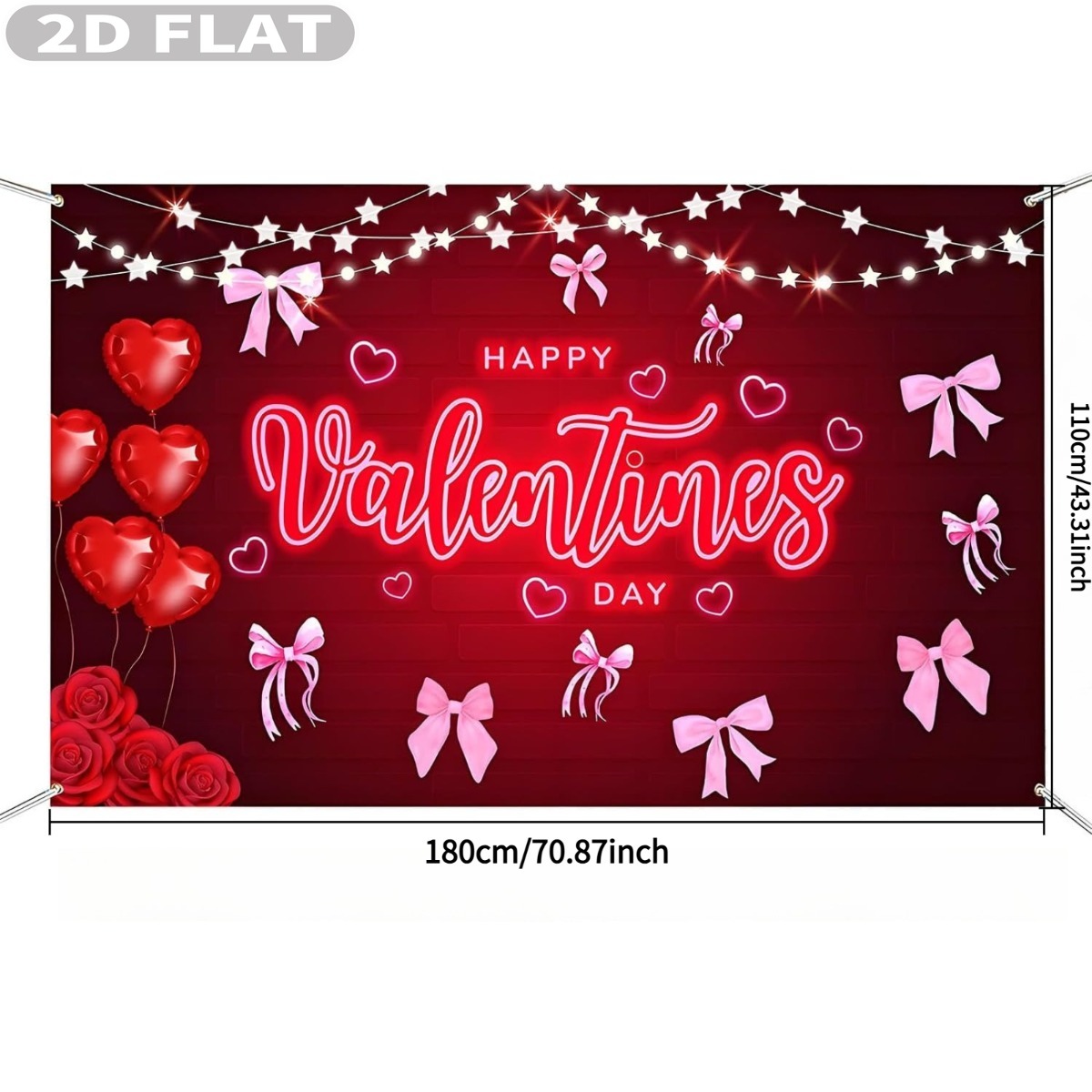 2D PLATTE 1pc Happy Valentine' - Photo Booth Prop recensie en prijs