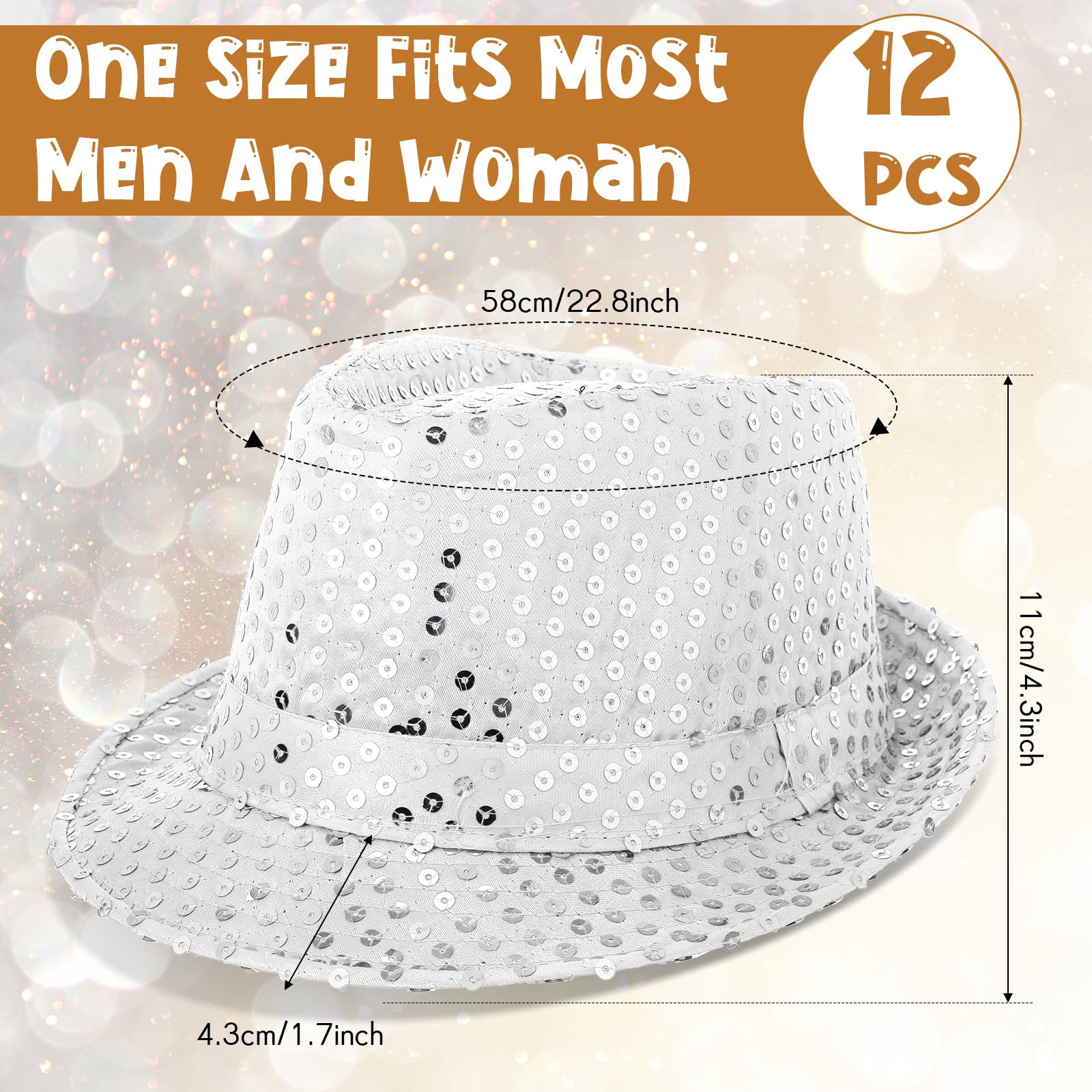 12-36 stuks paillettenhoeden b - Wedding Supply In Bulk recensie en prijs