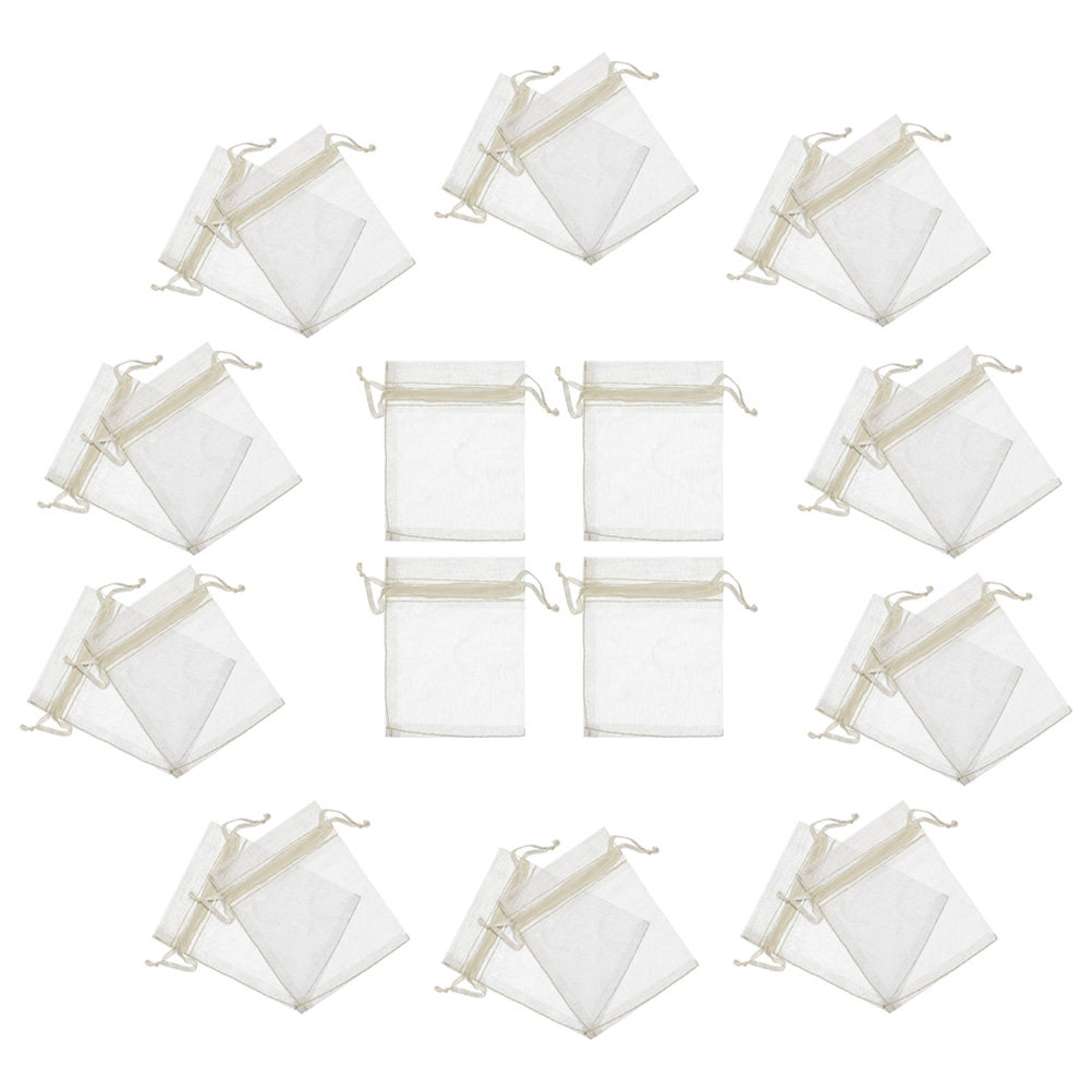 100 stuks transparante organza - Wedding Supply In Bulk recensie en prijs