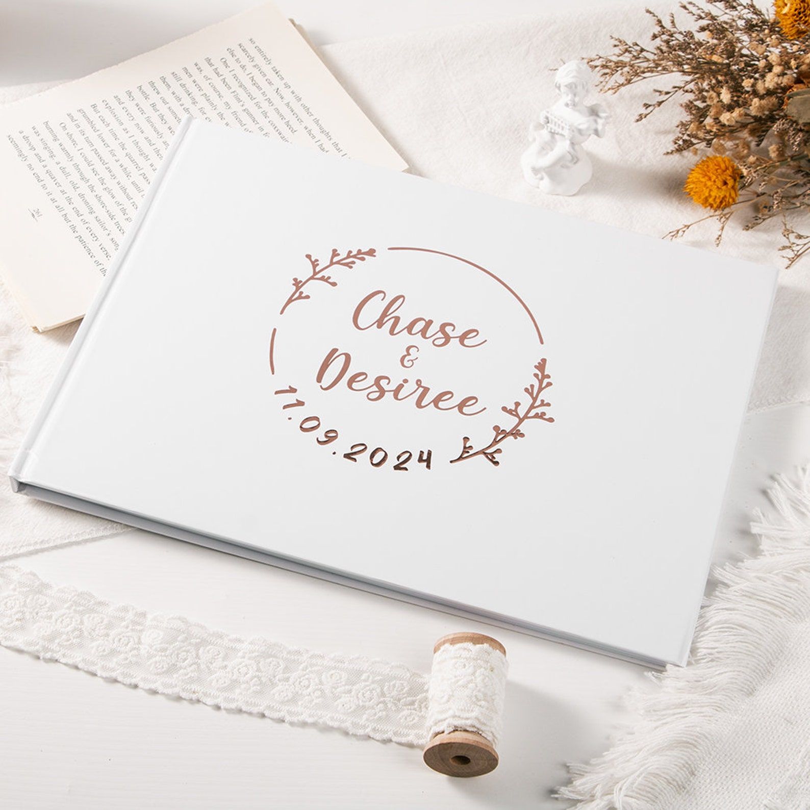 Aangepaste bruiloft gastenboek - Wedding Supply List recensie en prijs
